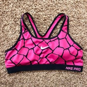 Nike Pro Dri-Fit Sports Bra Padded Large Pink
